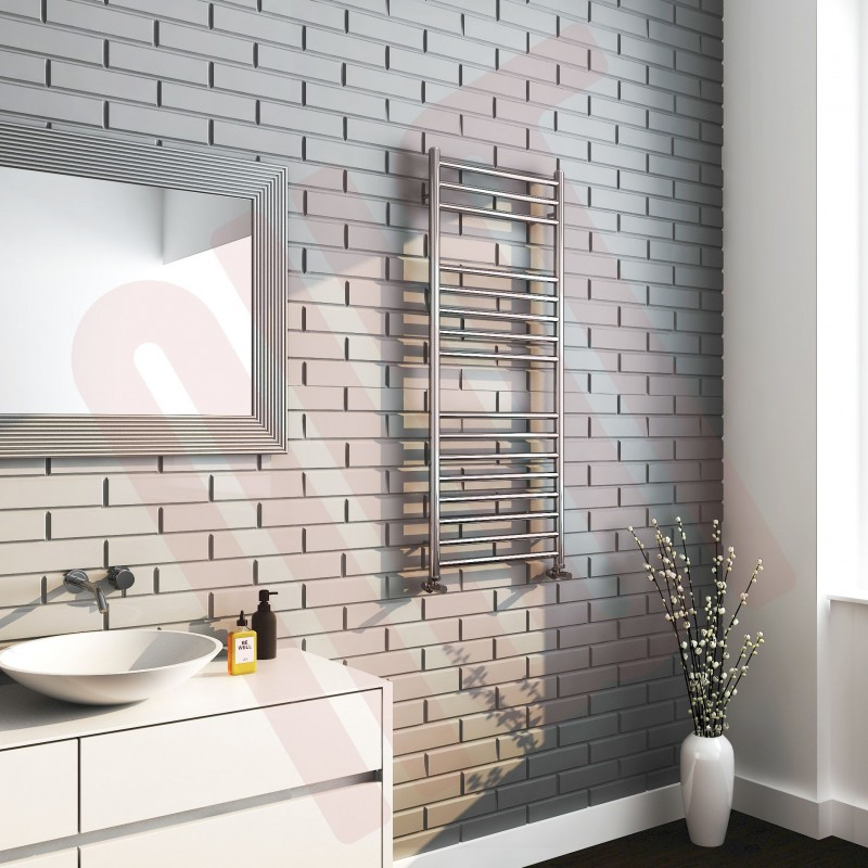 Stainless steel towel rail made of sustainable materials perfectly suited to any bathroom